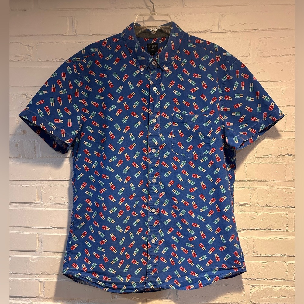 SOLD J Crew Men’s Popsicle Short Sleeve Button-down